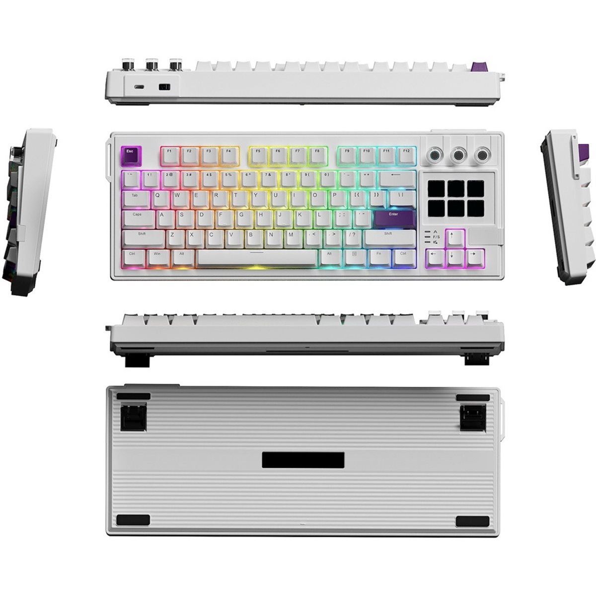 Gaming Keyboard Ergonomics - تحديث. لوحة مفاتيح ميكانيكية مرئية K1