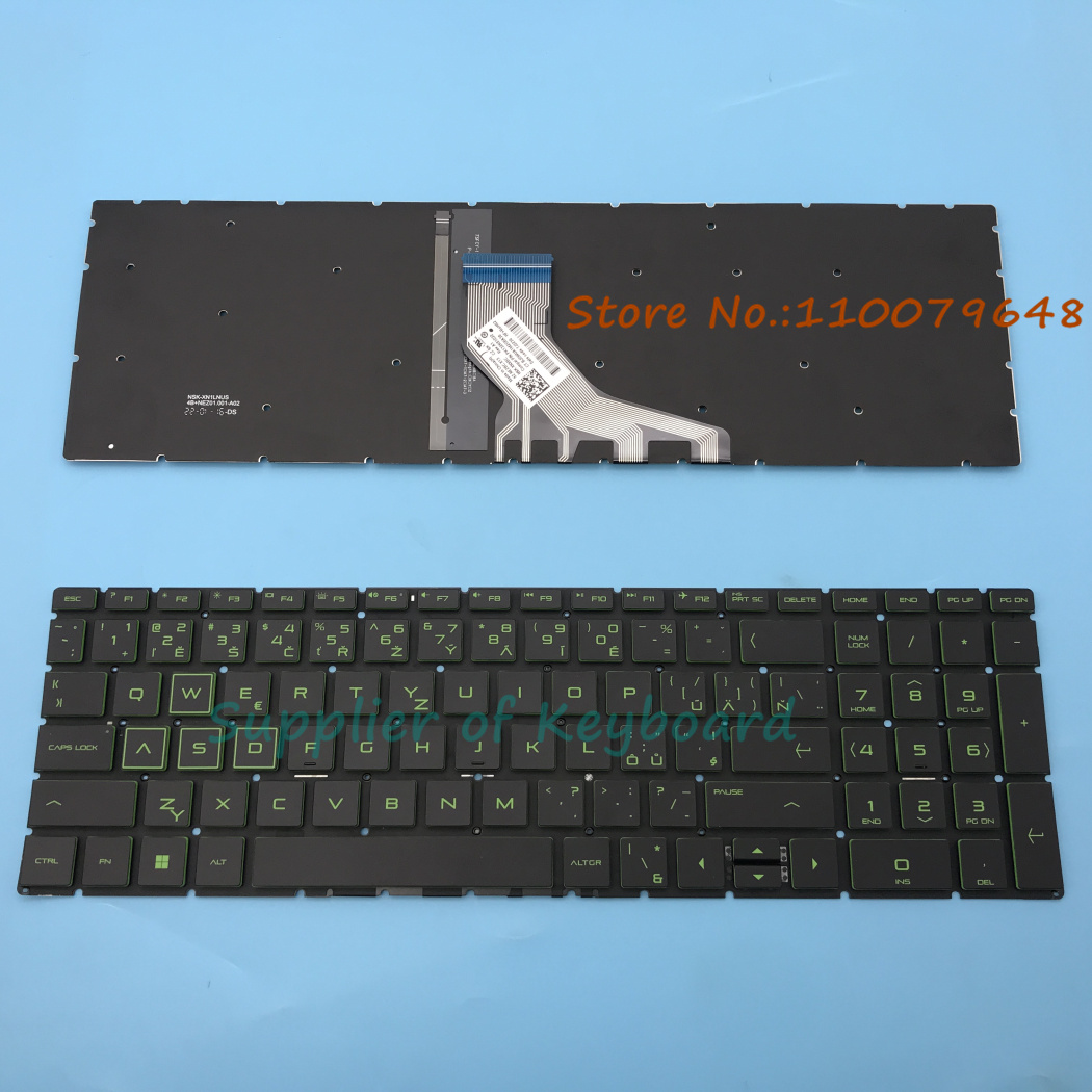 Gaming Keyboard Hp - لوحة مفاتيح باللغة الإنجليزية/الروسية/المملكة المتحدة/الإسبانية/التشيكية لجهاز