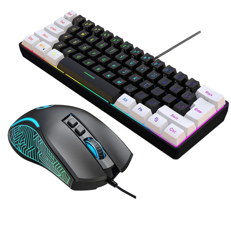 Gaming Keyboard Ergonomics - طقم لوحة مفاتيح وماوس للألعاب بنسبة