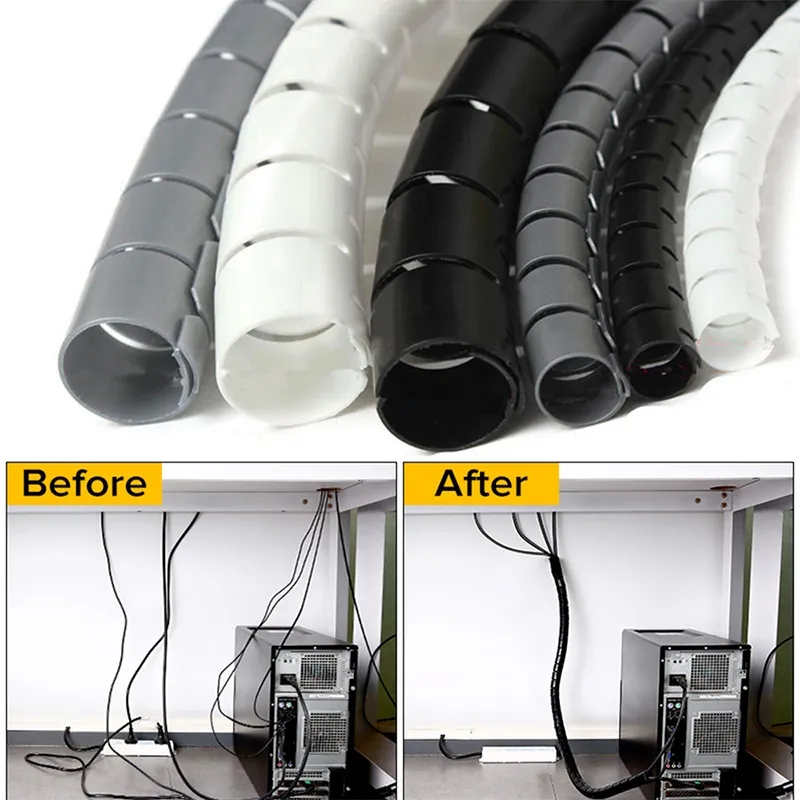 Coiled Usb Cable - 1/2 متر مرنة دوامة منظم الكابلات