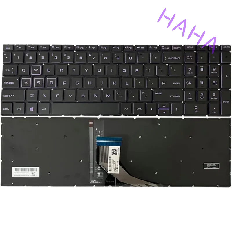 Gaming Keyboard Hp - لوحة مفاتيح H+ باللون الأرجواني مع