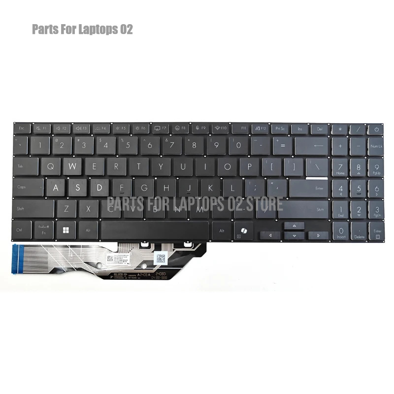 Gaming Keyboard Asus - لوحة مفاتيح لابتوب أمريكية جديدة بإضاءة