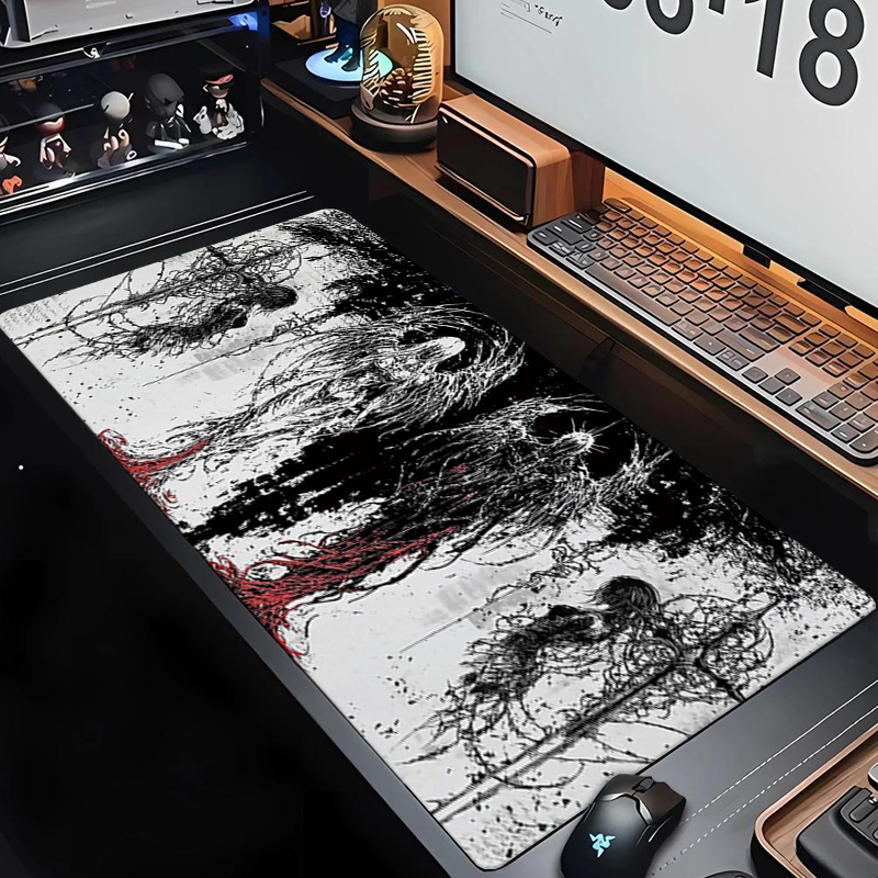 Gaming Keyboard And Mouse Pad - لوحة ماوس مطاطية كبيرة الحجم مضادة