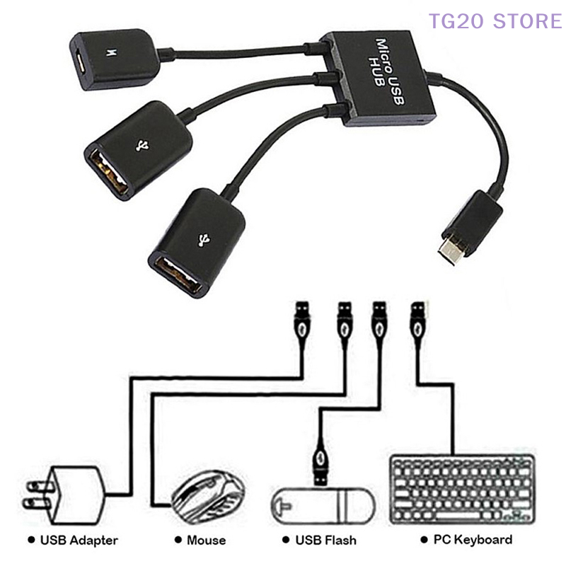 Gaming Keyboard Type C - منفذ USB صغير إلى منفذ 2