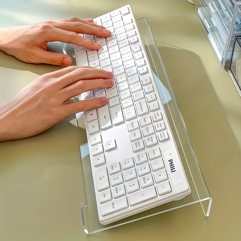 Gaming Keyboard Ergonomics - حامل لوحة مفاتيح أكريليك، منظم سطح