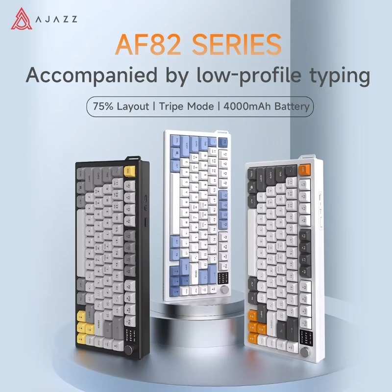 Keyboard Gaming Mac - لوحة مفاتيح AJAZZ AF82 ثلاثية الأوضاع