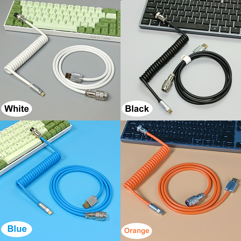 Gaming Keyboard Type C - 1.8 متر PU 6.0 لوحة المفاتيح
