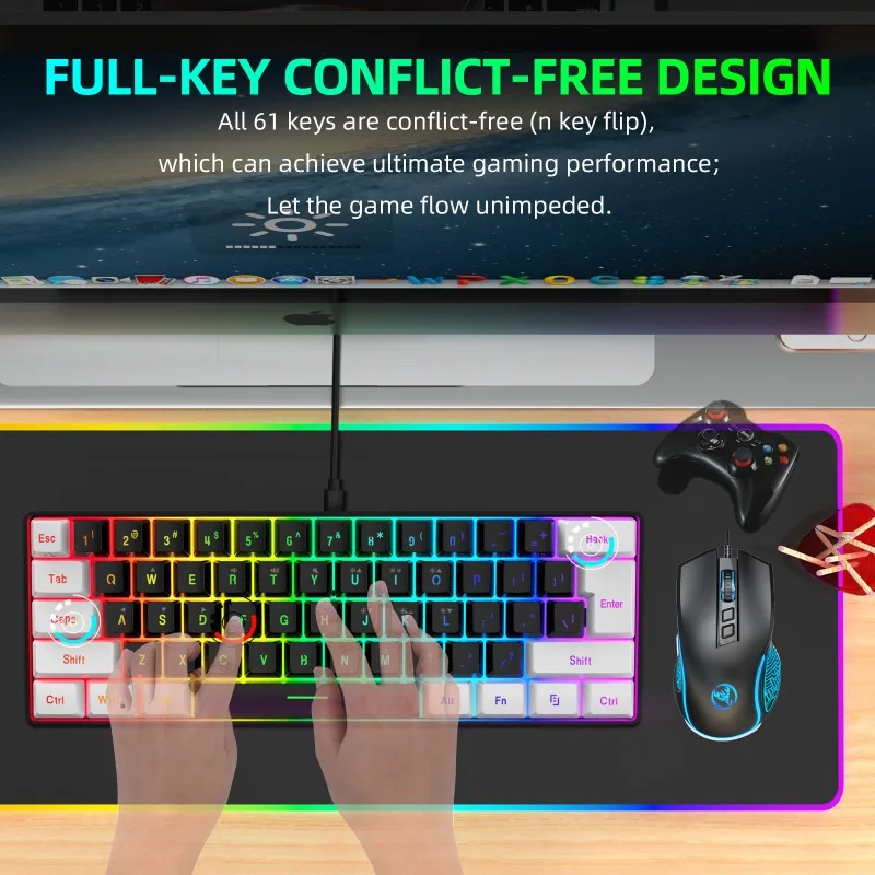 طقم لوحة مفاتيح وماوس للألعاب  - مراجعة Gaming Keyboard Ergonomics وسعره