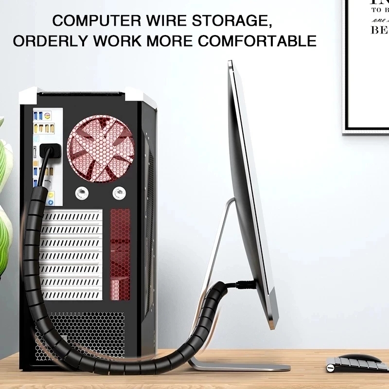 1/2 متر مرنة دوامة منظم الكابل - مراجعة Coiled Usb Cable وسعره