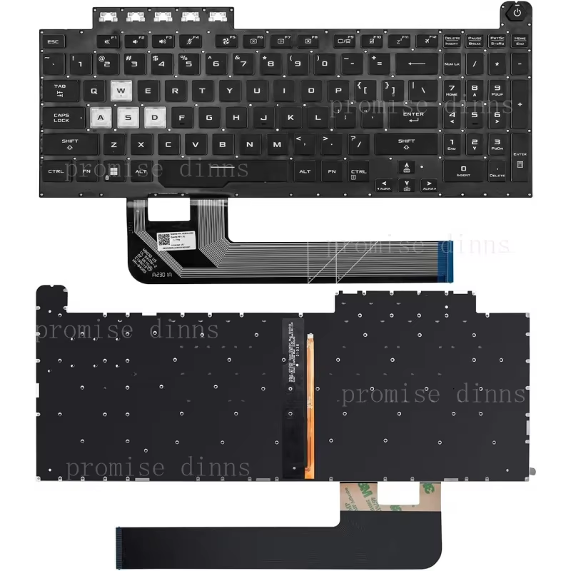 لوحة مفاتيح أمريكية بإضاءة خلف - مراجعة Gaming Keyboard Asus وسعره
