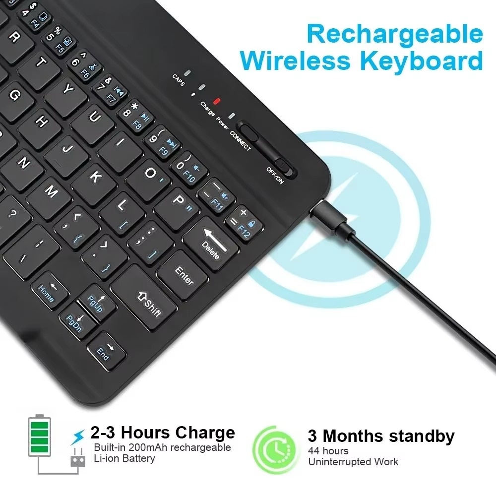 لوحة مفاتيح بلوتوث 5.0 لاسلكية - مراجعة Gaming Keyboard Bluetooth وسعره