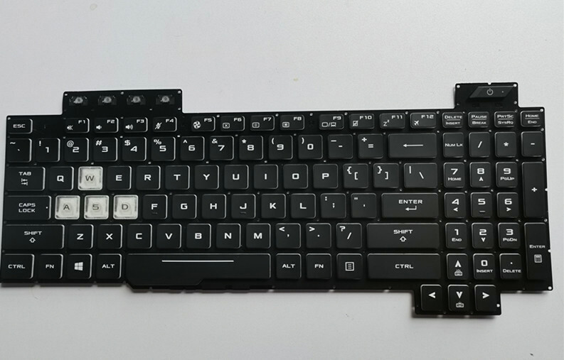 لوحة مفاتيح بيضاء مضاءة خلفيًا - مراجعة Gaming Keyboard Asus وسعره