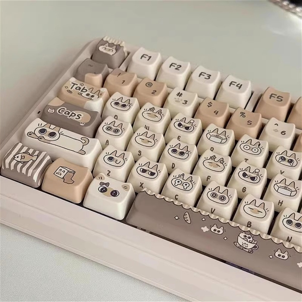 لطيف القط Keycap MAO الملف الش - مراجعة Gaming Keyboard Tkl وسعره