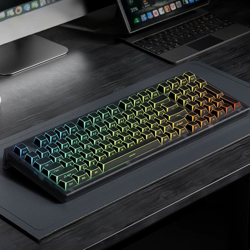 مجموعة أغطية مفاتيح PBT سوداء  - مراجعة Keyboard Gaming Black وسعره