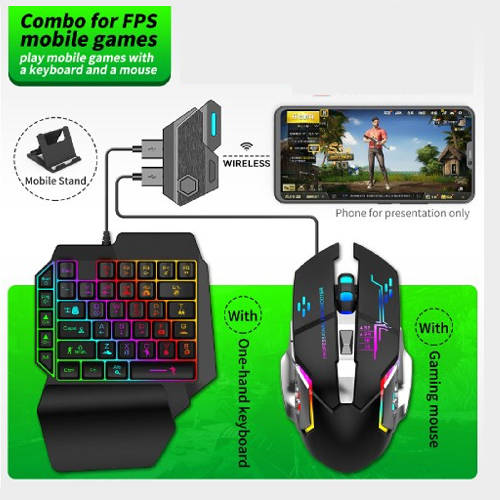 مجموعة ألعاب الهاتف المحمول كو - مراجعة Gaming Keyboard Bluetooth وسعره