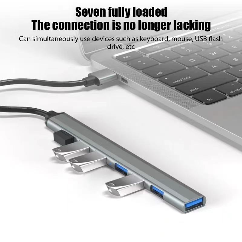 7 منافذ USB 3.0 نوع C HUB المت - مراجعة Gaming Keyboard Type C وسعره