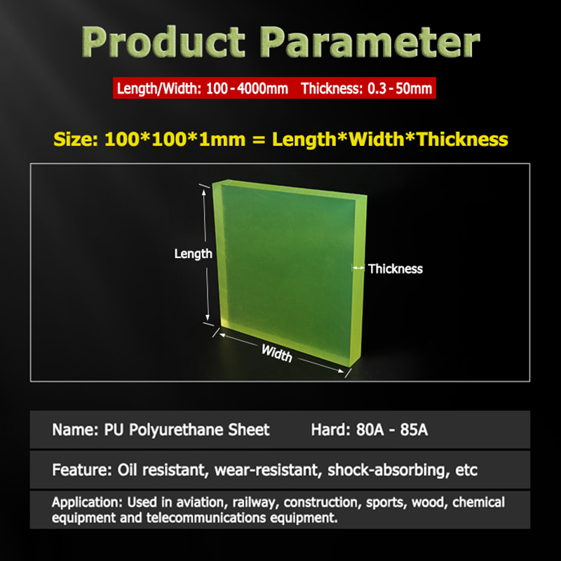 لوح بولي يوريثان شفاف أصفر-أخض - مراجعة Polyurethane Foam Sheet وسعره