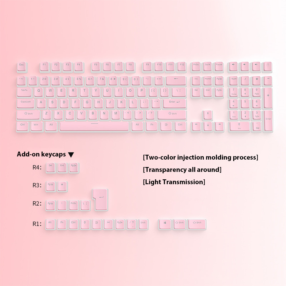 129 مفتاحًا أغطية مفاتيح بودنغ - مراجعة Gaming Keyboard No Rgb وسعره