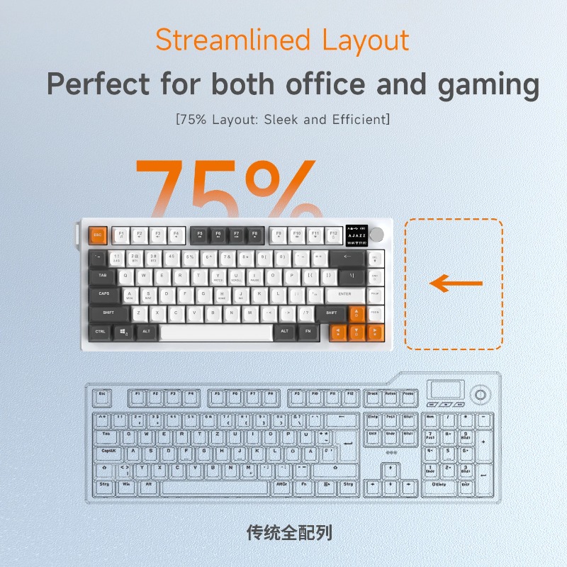 لوحة مفاتيح AJAZZ AF82 ثلاثية  - مراجعة Keyboard Gaming Mac وسعره
